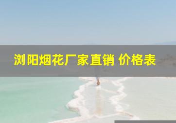 浏阳烟花厂家直销 价格表